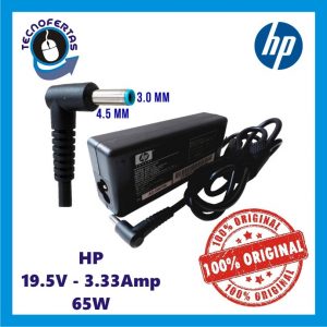 Cargador Hp 19.5v 3.33a Punta Celeste