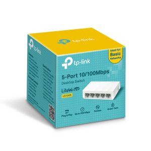 Switch TP-Link LS1005, 5 puertos RJ-45 10/100 Mbps de Metal