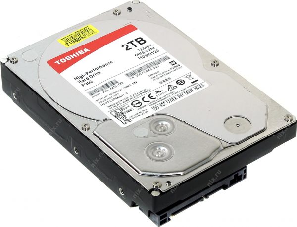 Disco duro Toshiba P300 2TB, SATA 6.0 Gbps, 7200 RPM, 64MB Cache, 3.5" - Imagen 2