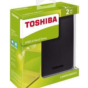 Disco duro externo Toshiba Canvio Basics, 2 TB, USB 3.0, negro
