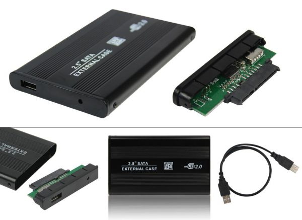 CASE ENCLOSURE 2.5 SATA A USB 2.0 PARA DISCO DE LAPTOP A USB