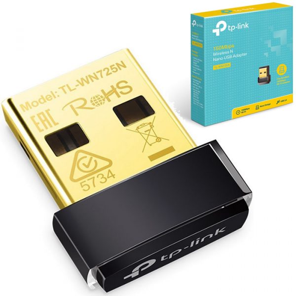 Nano Adaptador Inalámbrico TP-Link TL-WN725N, N, 150Mbps, 2.4 GHz, 802.11 b/g/n, USB 2.0