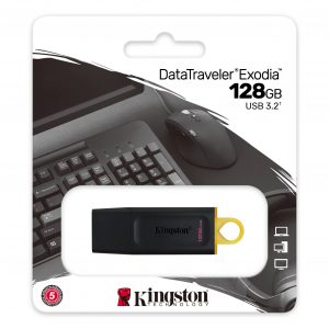 MEMORIA USB KINGSTON, 128GB, 3.1 / 3.0