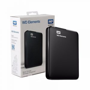 Disco duro externo Western Digital Elements Portable, 2 TB, USB 3.0, negro.