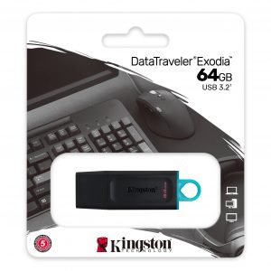 MEMORIA USB KINGSTON, 64GB, 2.0 / 3.0 / 3.1
