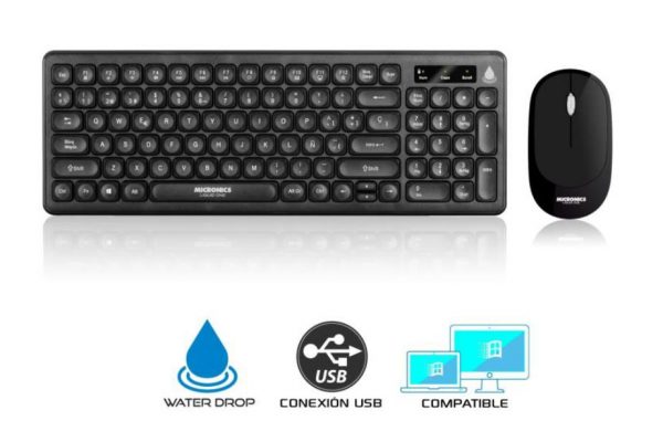 KIT LIQUID ONE MIC WT805 TECLADO + MOUSE WIFI SMART TV MICRONICS
