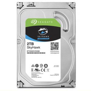 Disco duro Seagate Skyhawk Surveillance, 2TB, SATA 6 Gb/s, 5900 RPM, 64MB Cache, 3.5"