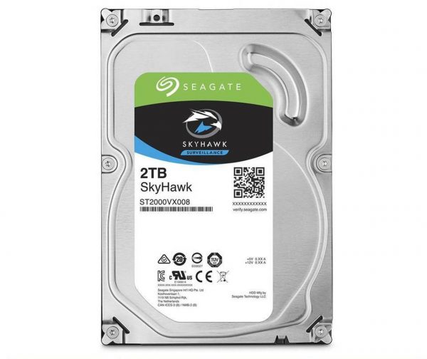 Disco duro Seagate Skyhawk Surveillance, 2TB, SATA 6 Gb/s, 5900 RPM, 64MB Cache, 3.5"