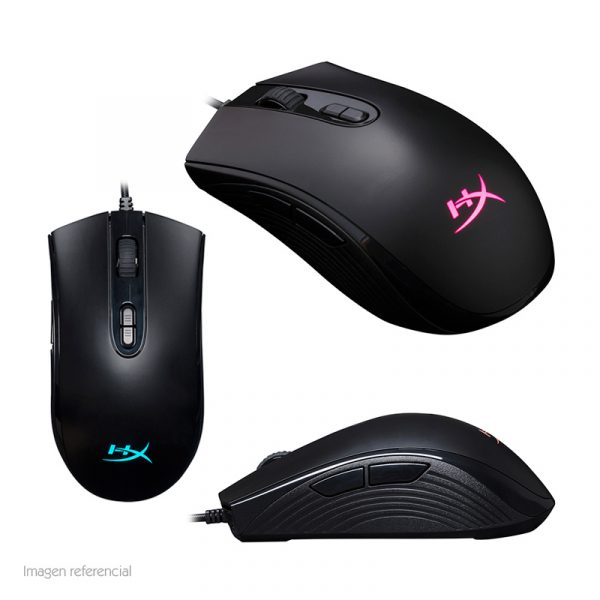 MOUSE GAMER KINGSTON HYPERX PULSEFIRE CORE, 6200 DPI, ERGONÓMICO, NEGRO, 7 BOTONES, USB