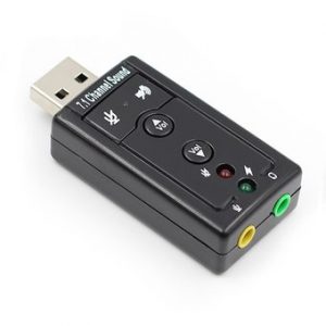 Tarjeta de sonido 7.1 USB externa