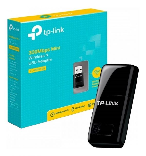 ADAPTADOR INALÁMBRICO TP-LINK TL-WN823N, 300 MBPS, 2.4 GHZ, USB 2.0