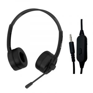 AURICULARES TEROS TE-8031N, MICRÓFONO, CONECTOR 3.5, NEGRO.