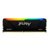 MEM. RAM KINGSTON FURY BEAST DDR4 8GB/3200 ( KF432C16BB2A/8 ) NEGRO | LED - RGB - Imagen 2