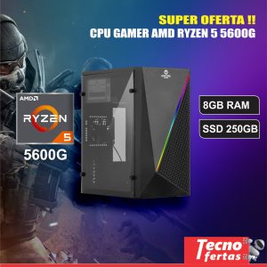 CPU AMD RYZEN 5600G - RAM 8GB 3200mhz - SSD NVME 250GB