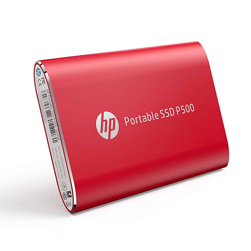 Disco duro externo estado sólido HP P500, USB Tipo-C, Rojo Tecnofertas