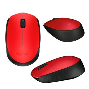 Mouse óptico inalámbrico Logitech M170, ambidiestro, receptor USB, 2.4 GHz