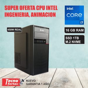 CPU INTEL CORE I7 11ava – RAM 16Gb – SSD 1Tb