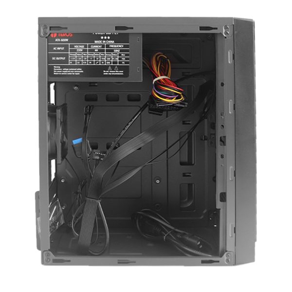 Case Teros TE1027, Micro Tower, 600W, USB 2.0/ USB 3.0, Audio HD - Imagen 2