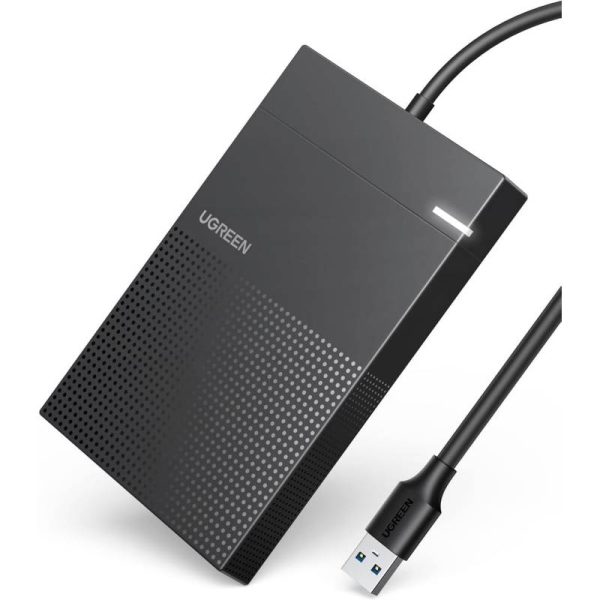 UGREEN CARCASA PARA DISCO DURO PORTATIL SATA SSD Y HDD DE 2.5 USB 3.0 CM471 (30719)