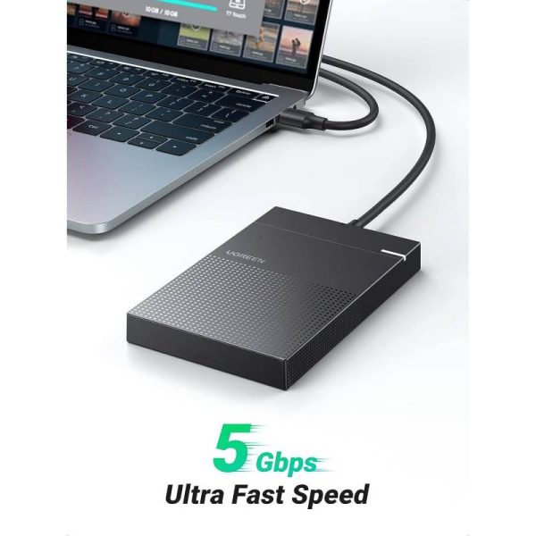 UGREEN CARCASA PARA DISCO DURO PORTATIL SATA SSD Y HDD DE 2.5 USB 3.0 CM471 (30719) - Imagen 2