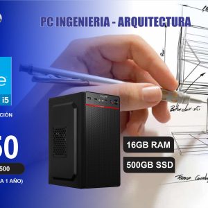 CPU CORE I5 12ava, RAM 16GB, SSD 500GB – INGENIERIA