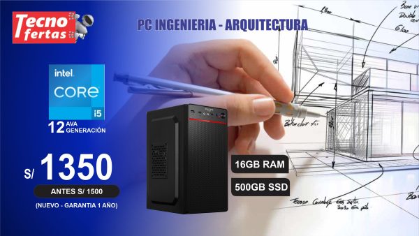 CPU CORE I5 12ava, RAM 16GB, SSD 500GB – INGENIERIA