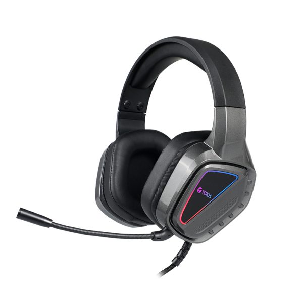 Auriculares gaming TEROS TE-8171N, estéreo, micrófono, luces RGB - Imagen 6