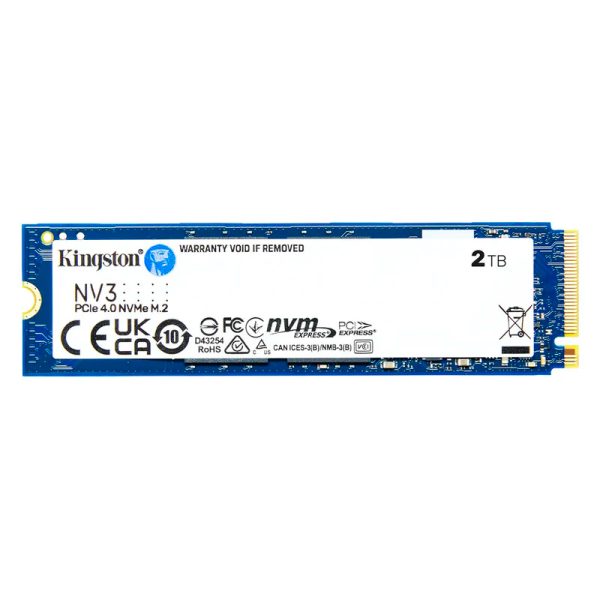 Unidad en estado solido Kingston 2000GB NV3 PCIe 4.0 NVMe M.2 SSD (SNV3S/2000G)
