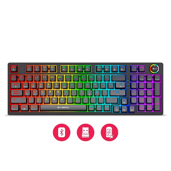 Teclado Gamer Mecanico Cybertel Striker 3 - CBX K1008-3M - Imagen 7