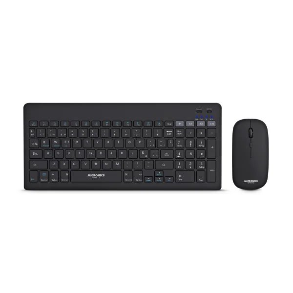 Teclado mas Mouse Micronics Spirit 3 - MIC WT800 3M - Inalambrico, Bluetooth, Recargable