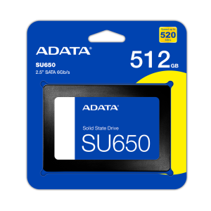 Unidad en estado Solido (SSD) ADATA SU650, 512GB, SATA III (6.0Gb/s), 2.5″