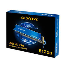 Unidad de estado solido ADATA Legend 710, 512GB PCle Gen3 x4 M.2 2280 (ALEG-710-512GCS)